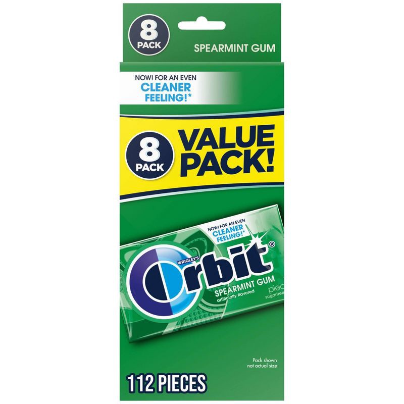 slide 1 of 6, Orbit Spearmint Sugar Free Chewing Gum Bulk Pack- 14ct, 14 ct