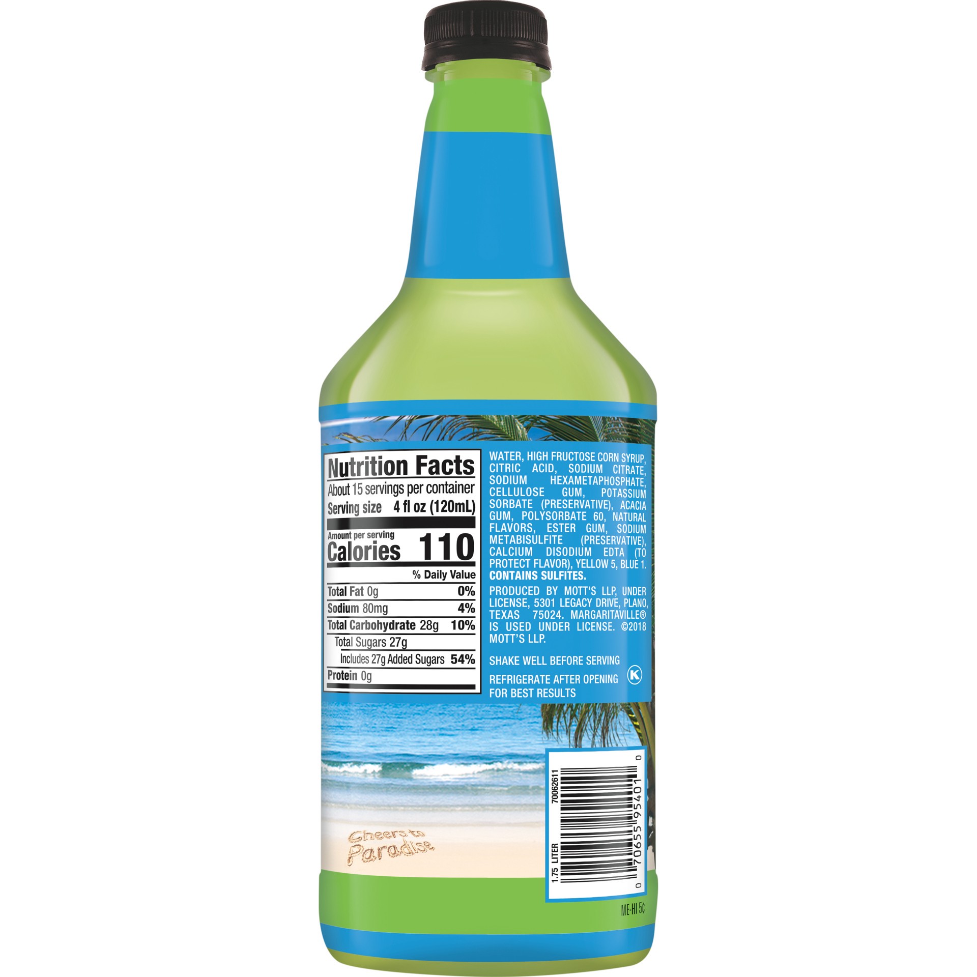 slide 3 of 3, Margaritaville Margarita Mix- 59.2 fl oz, 1.75 liter
