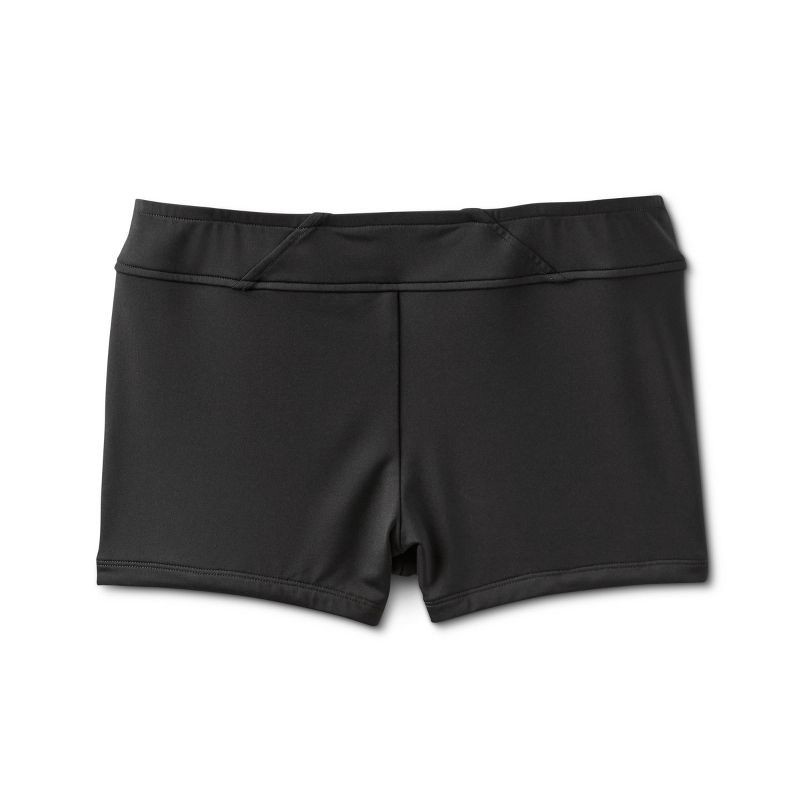 slide 1 of 2, Women's Swim Boyshorts - Kona Sol™ Black M, 1 ct