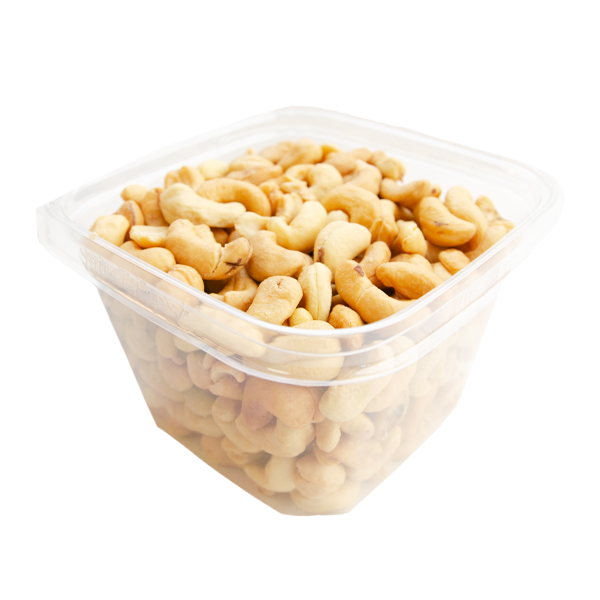 slide 1 of 1, L&B Organic Roasted No Salt Cashews, 12 oz