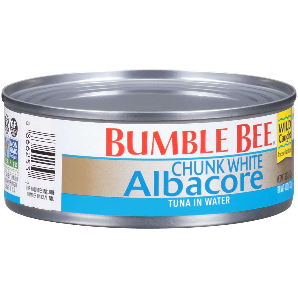 slide 6 of 8, Bumble Bee Chunk White Albacore Tuna In Water (Can), 1 ct