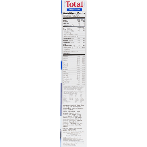 slide 6 of 9, Total Whole Grain Breakfast Cereal, 10.6 oz