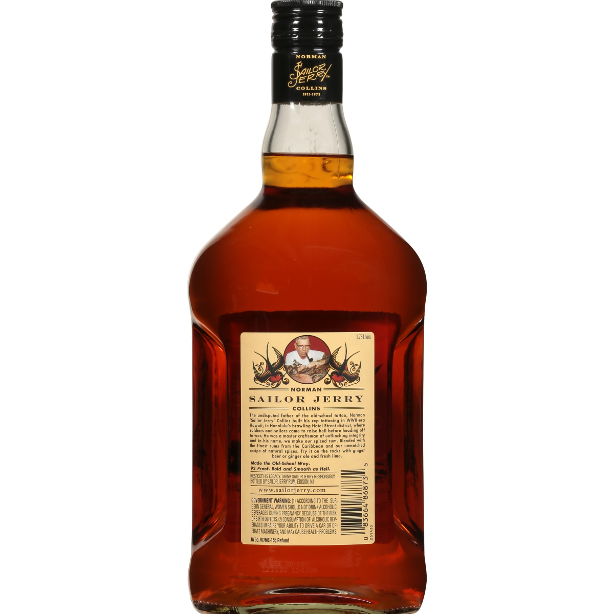 slide 2 of 2, Sailor Jerry Spiced Rum, 1.75 liter