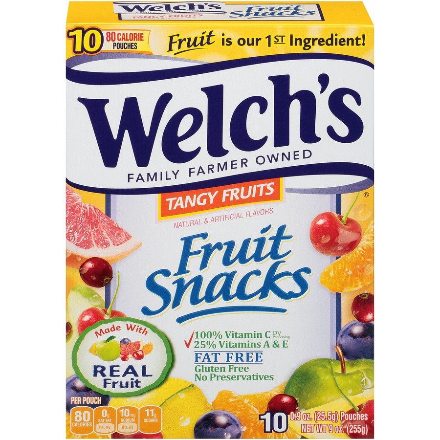 slide 1 of 8, Welch's Fruit Snacks 10 ea, 10 ct