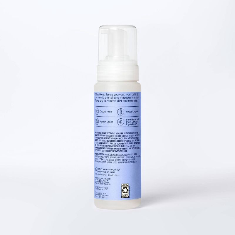 slide 3 of 6, Fragrance Free Waterless Cat Shampoo - 7oz - Kindfull™, 7 oz