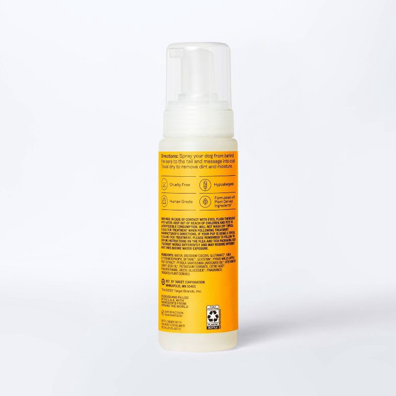 slide 3 of 6, Marigold Cedarwood Waterless Dog Shampoo - 7oz - Kindfull™, 7 oz