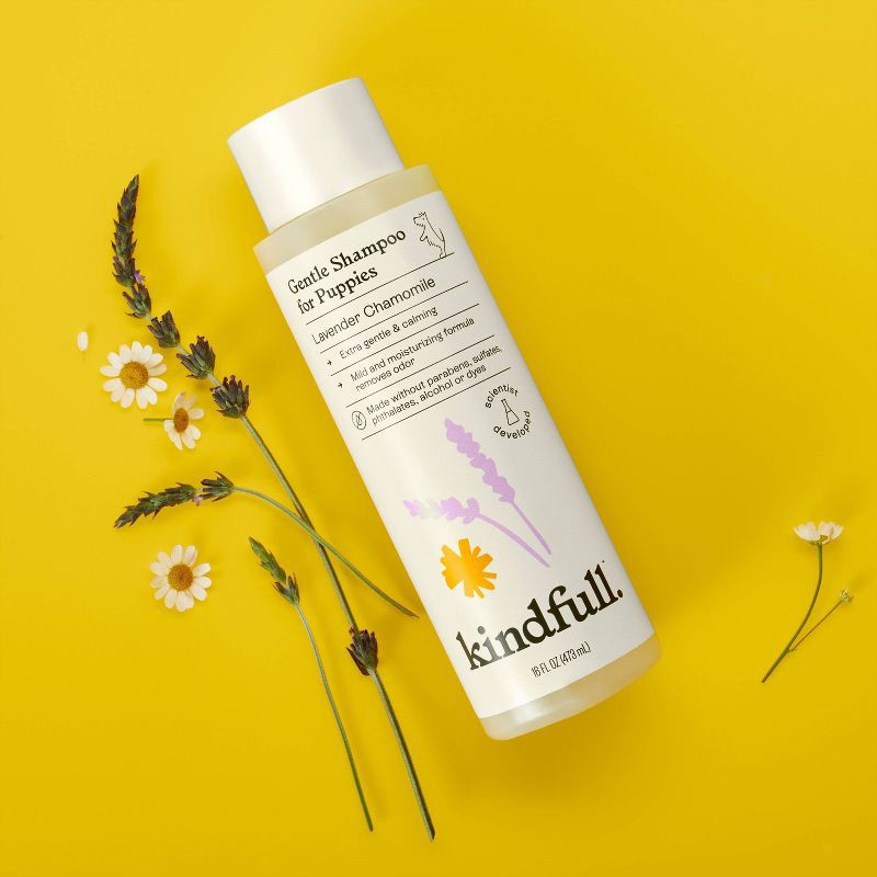 slide 2 of 6, Lavender Chamomile Gentle Puppy Shampoo - 16 fl oz - Kindfull™, 16 fl oz
