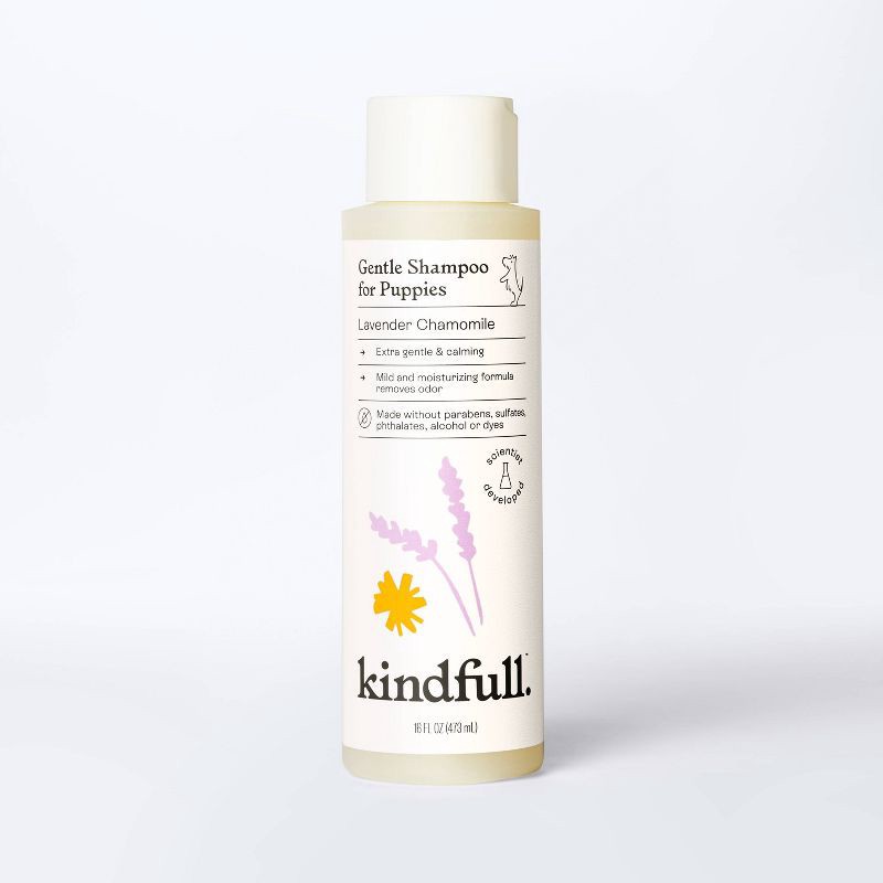 slide 1 of 6, Lavender Chamomile Gentle Puppy Shampoo - 16 fl oz - Kindfull™, 16 fl oz