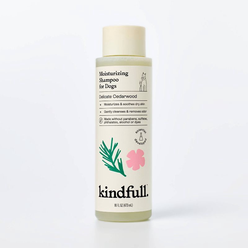 slide 1 of 6, Moisturizing Dog Shampoo Delicate Cedarwood - 16 fl oz - Kindfull™, 16 fl oz