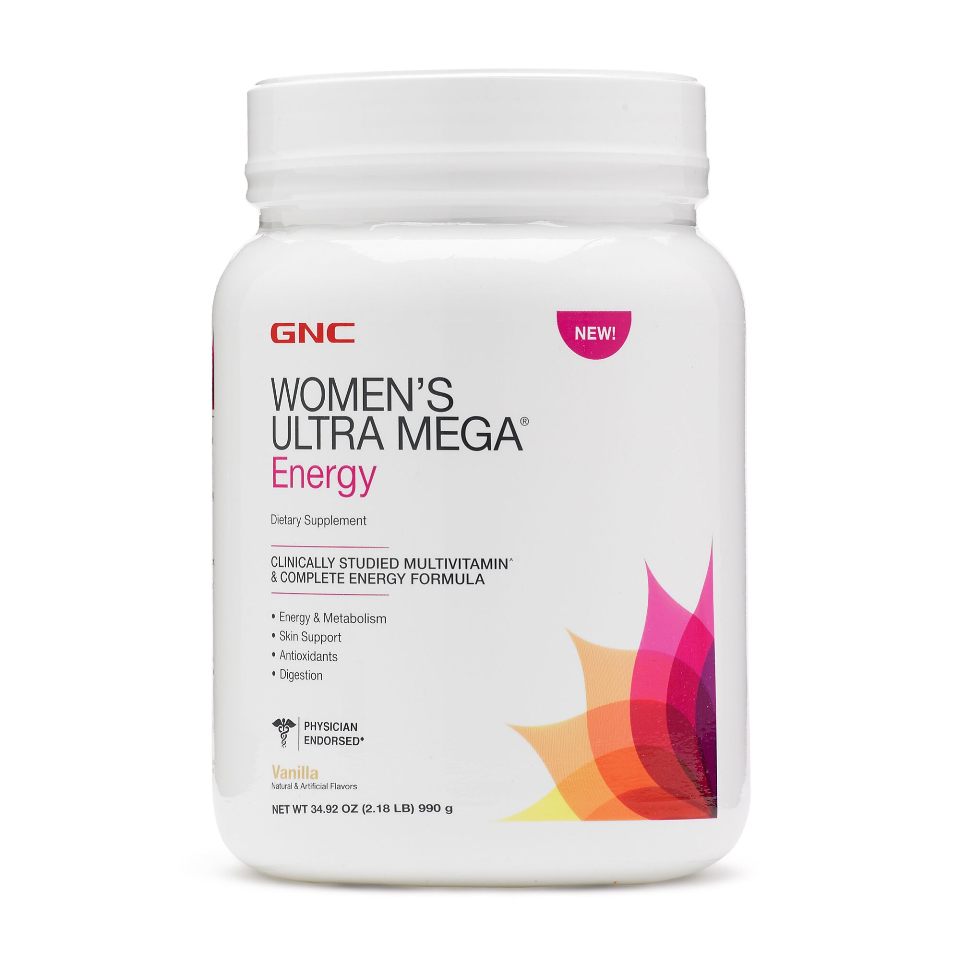 slide 1 of 1, GNC Women's Ultra Mega Energy - Vanilla, 2 lb