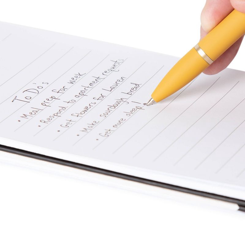 slide 6 of 6, U Brands 6ct Ballpoint Pens Soft Touch Monterey Cottage Core: Best Pen Brand, Retractable, Non-Toxic, Black Ink, 6 ct