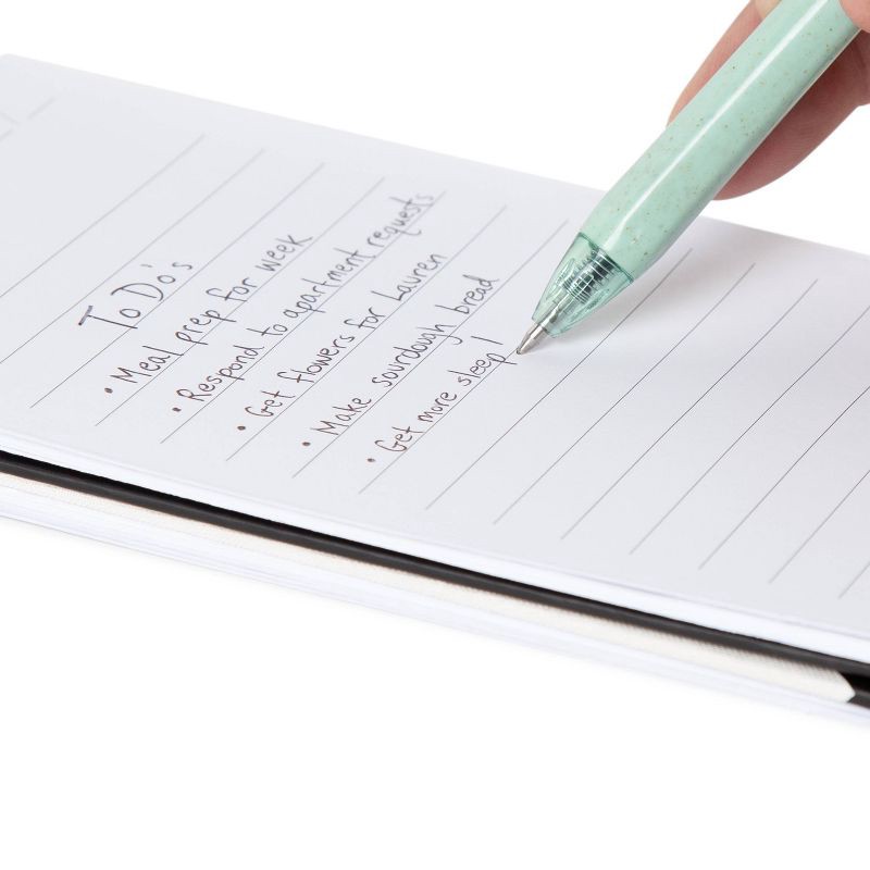 slide 6 of 6, U Brands U-Eco 8ct Gel Ink Pens with Refills Essential Speckle: Refillable Aesthetic Stationery, 0.7mm Black Ink, 8 ct