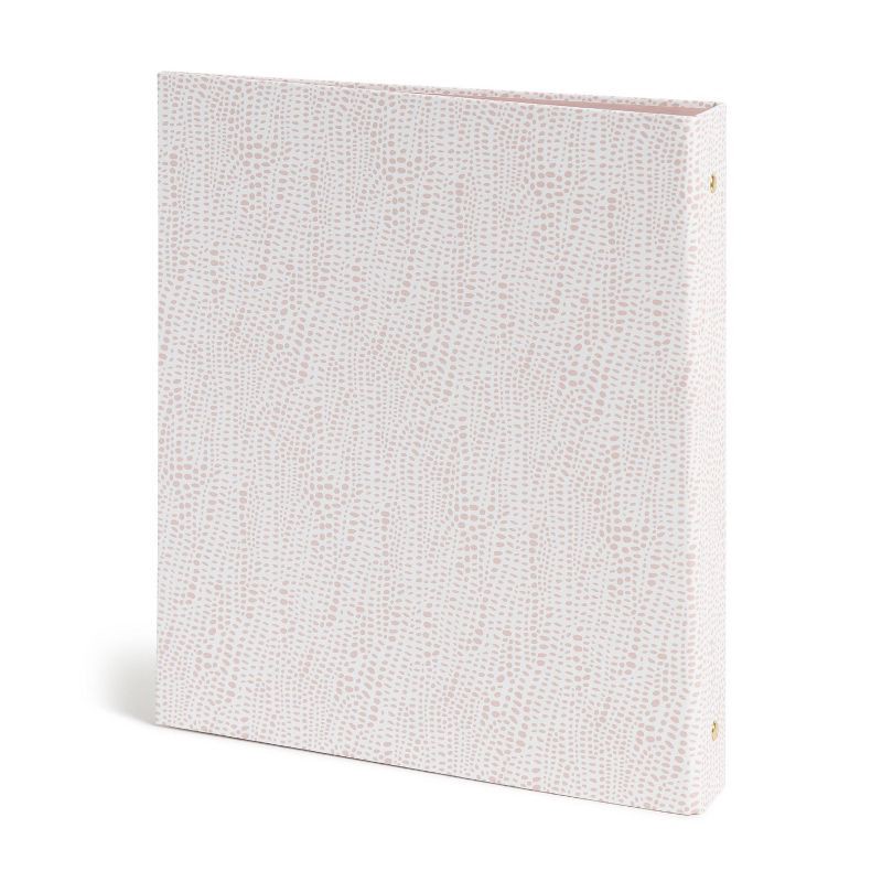 slide 2 of 5, U Brands 1" Binder Sophisticated Speckle: Cute Aesthetic Hard Cover, 200 Sheet Capacity, Light Pink, 2 Pockets, 1 ct