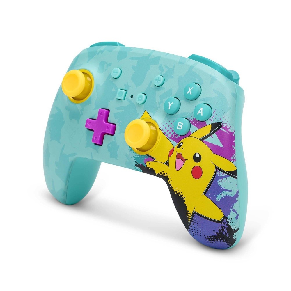 slide 4 of 13, PowerA Enhanced Wireless Controller for Nintendo Switch - Pikachu Paint, 1 ct