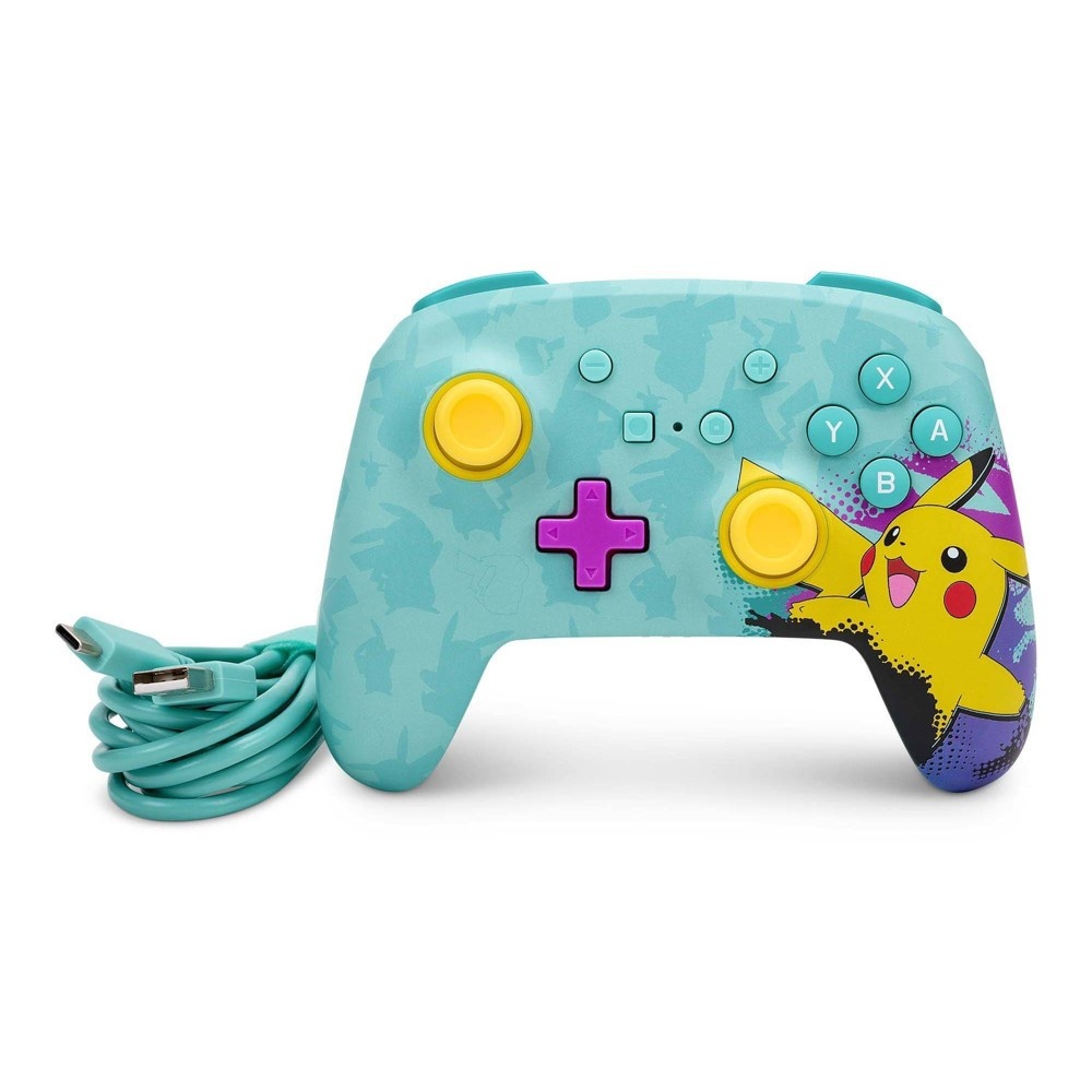 slide 8 of 13, PowerA Enhanced Wireless Controller for Nintendo Switch - Pikachu Paint, 1 ct