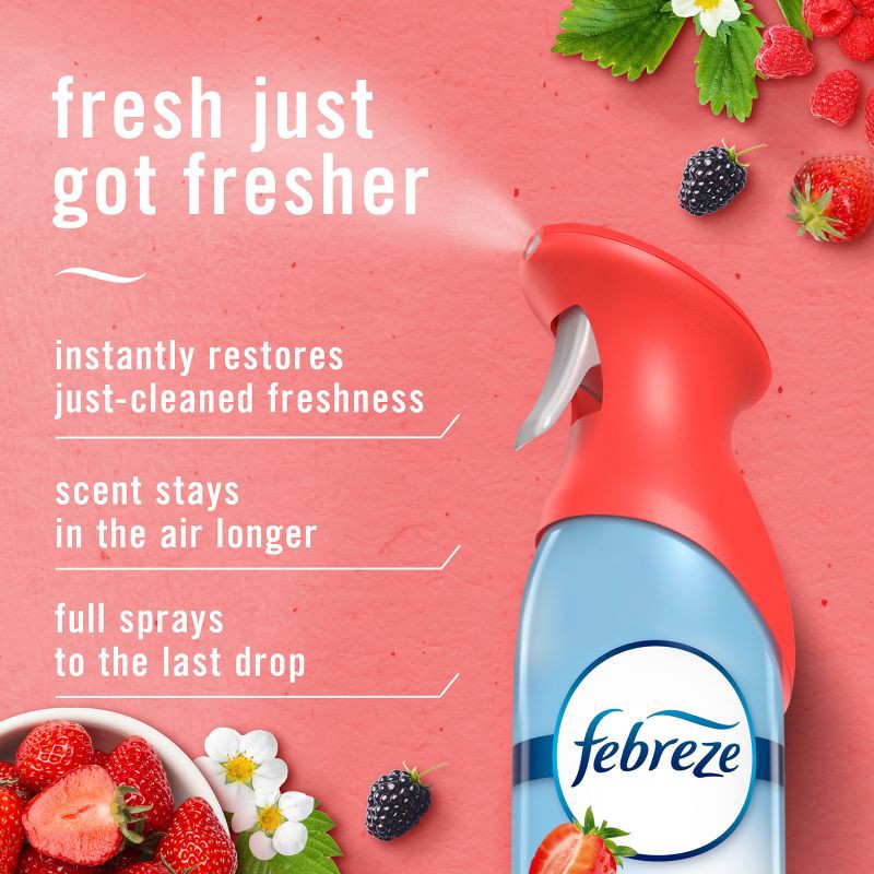 slide 4 of 11, Febreze Air Mist Odor-Fighting Air Freshener - Berry & Bramble - 8.1oz, 8.8 oz