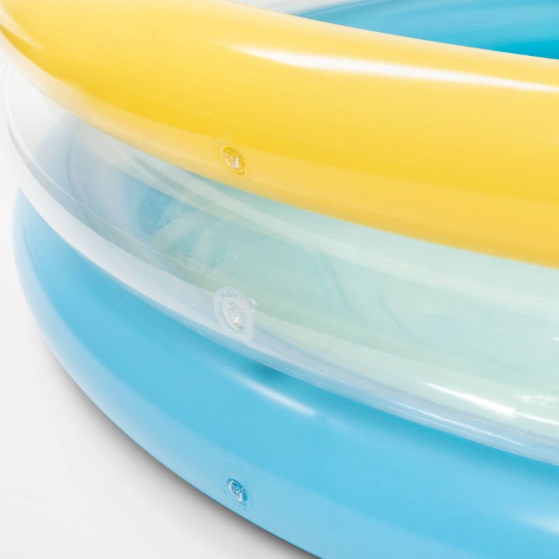 slide 2 of 4, 3 Ring Pool Blue Yellow - Sun Squad™, 1 ct