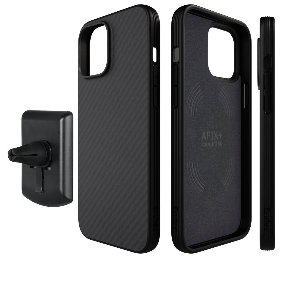 slide 6 of 8, Evutec Apple iPhone 13 Pro Max/iPhone 12 Pro Max Karbon Case with Car Vent Mount - Black, 1 ct