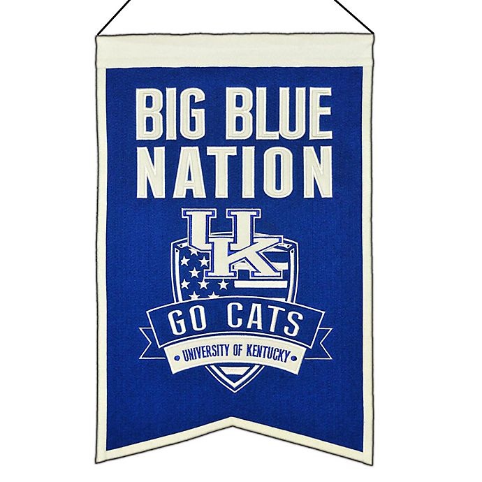 slide 1 of 1, NCAA University Kentucky of Big Blue Nation'' Banner'', 1 ct