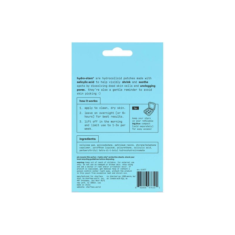 slide 2 of 6, Starface Hydro-Star + Salicylic Acid Patches - 32ct, 32 ct
