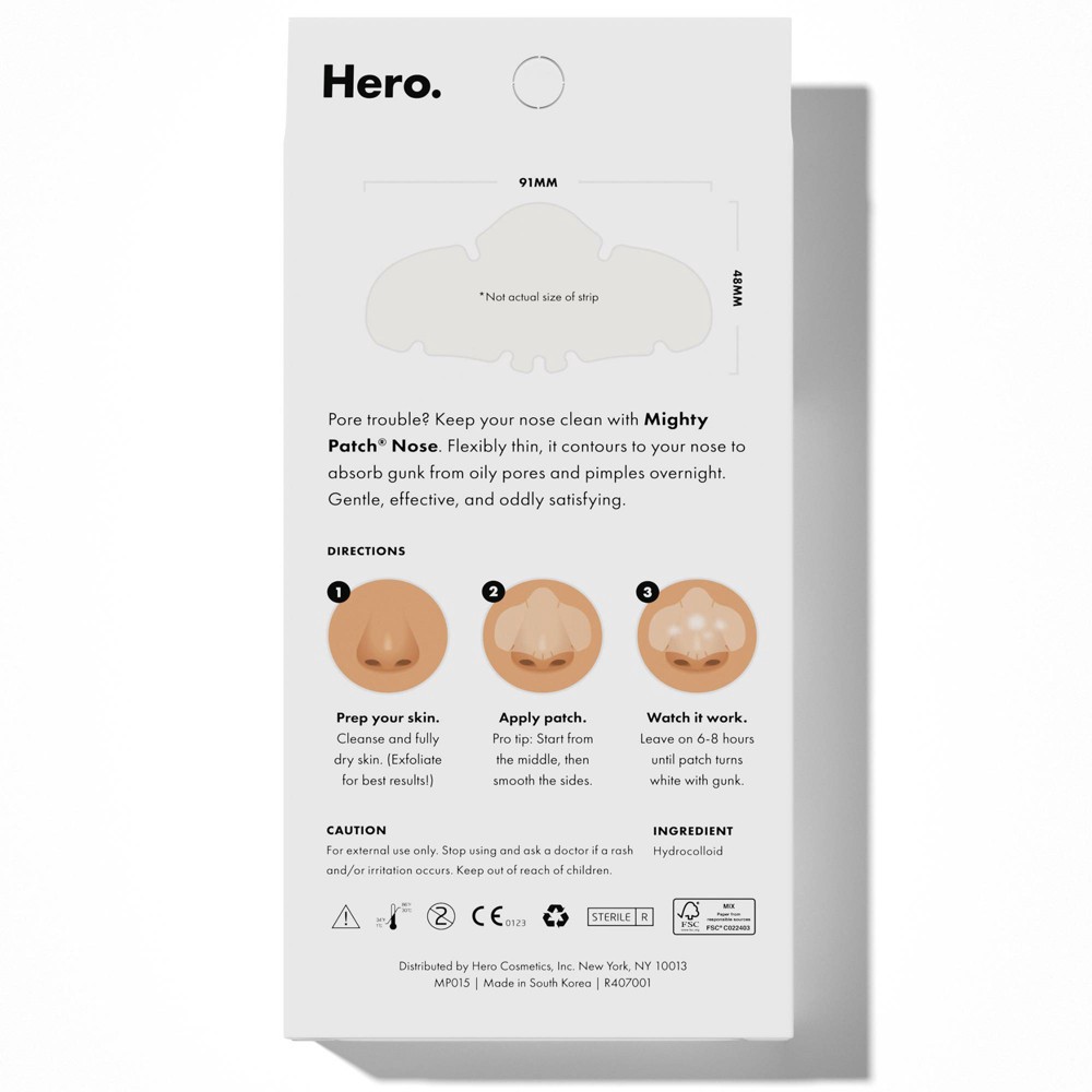 slide 2 of 7, Hero Cosmetics Mighty Nose Patch - 10ct, 10 ct