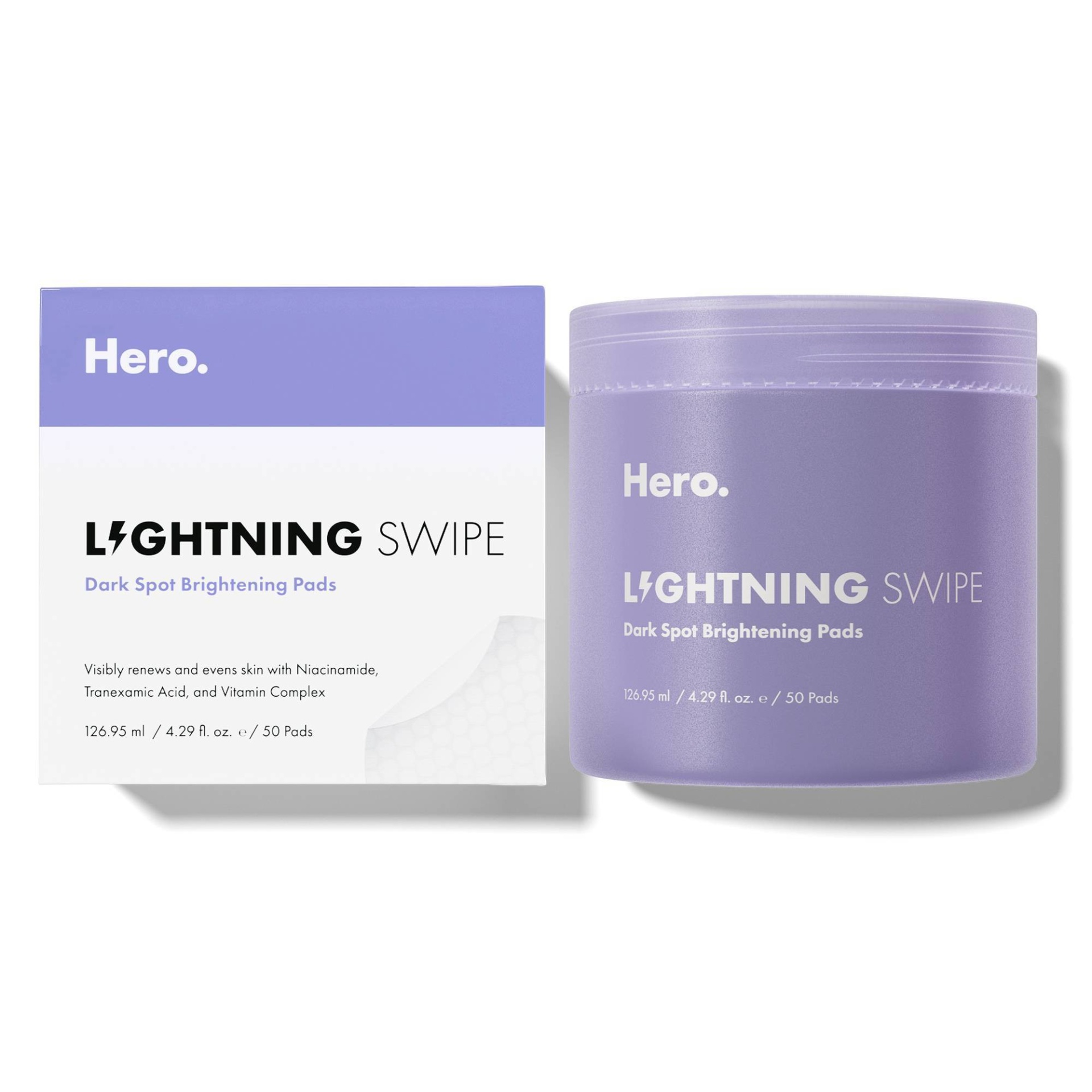 slide 1 of 10, Hero Cosmetics Lightning Swipe Dark Spot Brightening Pad - 50ct, 50 ct