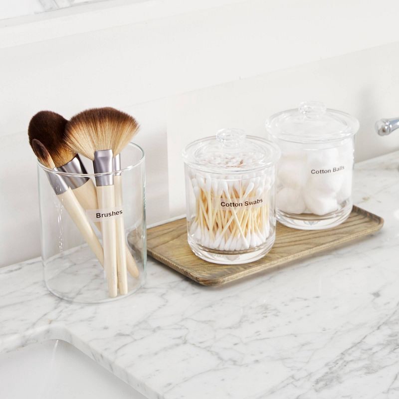 slide 4 of 8, DYMO LetraTag 2pk Label Tape Cassette Black on Clear Plastic, 2 ct