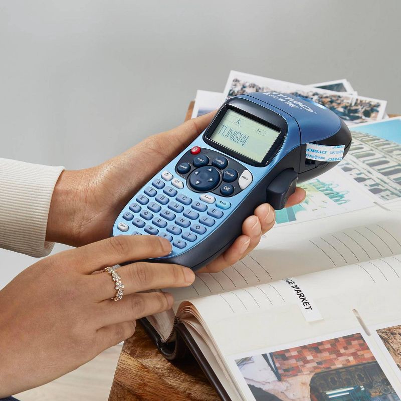 slide 7 of 8, DYMO LetraTag 2pk Label Tape Cassette Black on Clear Plastic, 2 ct