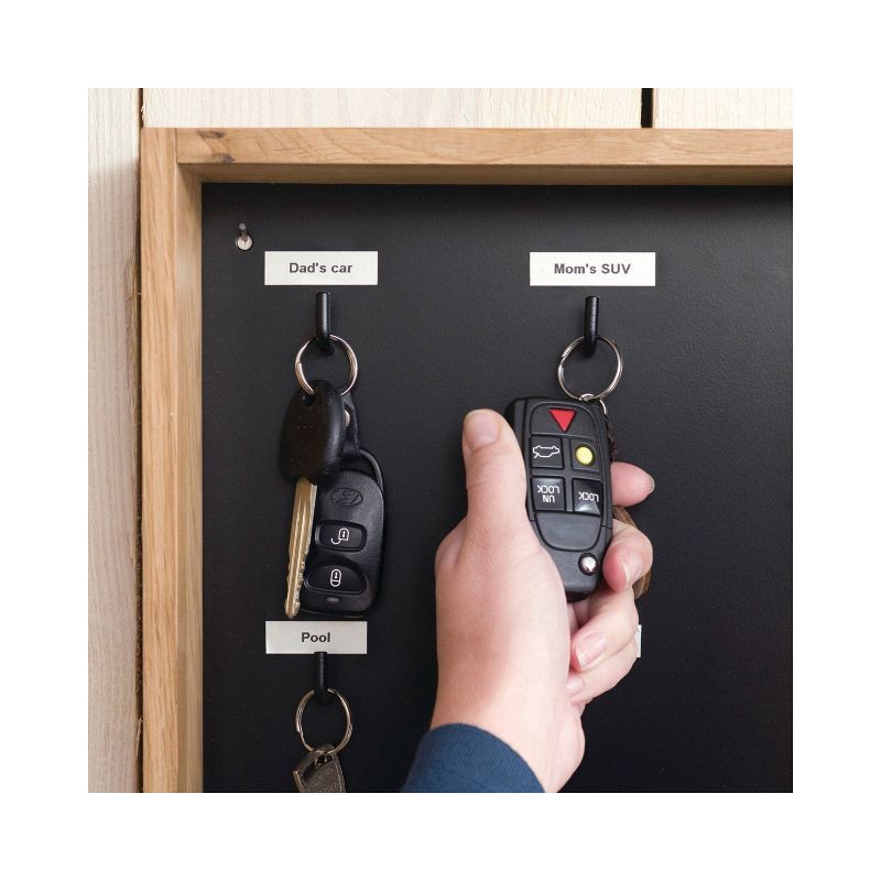 slide 8 of 8, DYMO LetraTag 2pk Label Tape Cassette Black on White Plastic, 2 ct