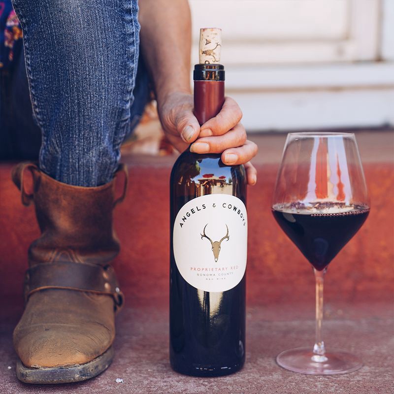 slide 5 of 8, Angels & Cowboys Proprietary Red Blend Wine - 750ml Bottle, 750 ml