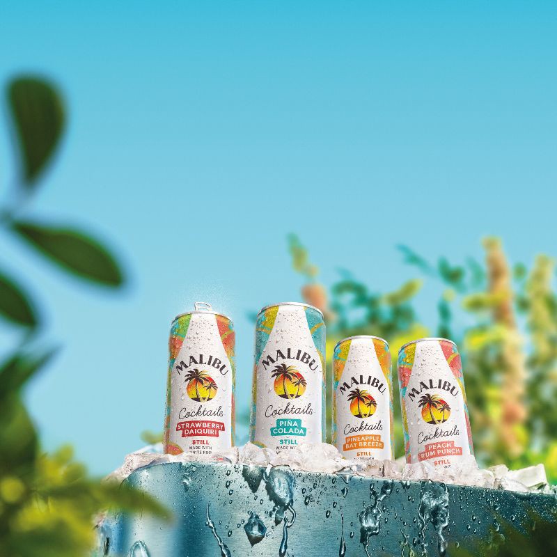 slide 8 of 8, Malibu Pina Colada 4pk/355ml Cans, 4 ct; 355 ml