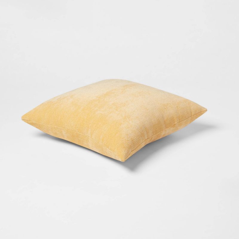 slide 3 of 4, 2pk Chenille Square Throw Pillows Yellow - Threshold™, 2 ct