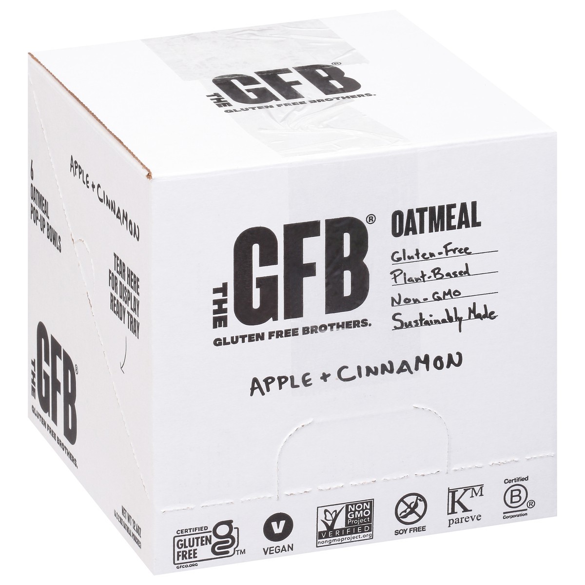 slide 2 of 9, The Gluten Free Bar Apple + Cinnamon Oatmeal 6 - 2.1 oz Pouches, 6 ct