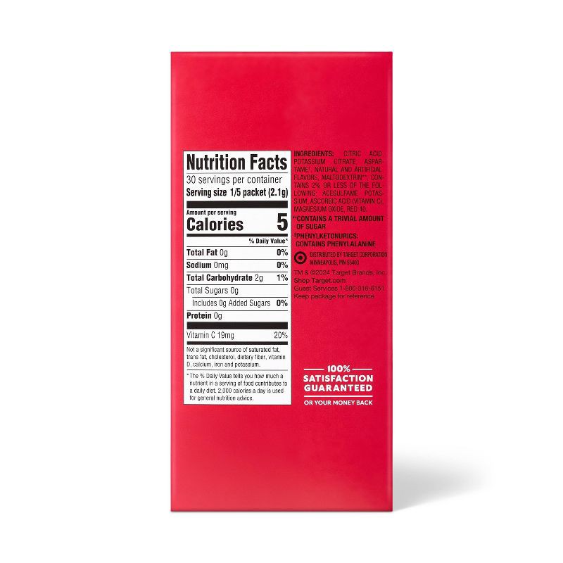 slide 2 of 3, Strawberry Lemonade Sugar-Free Drink Mix - 6ct/0.38 oz - Market Pantry™, 6 ct, 0.38 oz