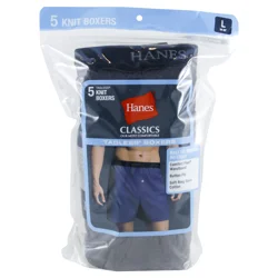 Hanes Ultimate Tagless Knit Boxers (5 Pack)