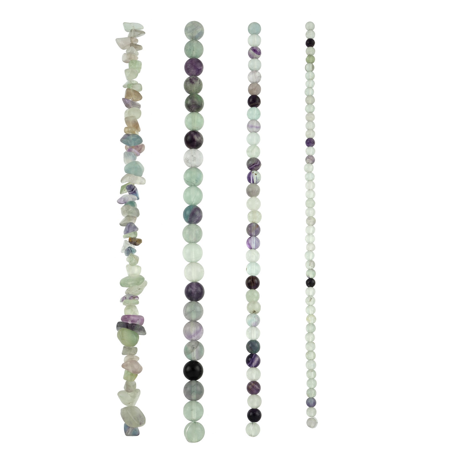 slide 3 of 3, Mixed Flourite Beads By Bead Landing, 4mm-10mm