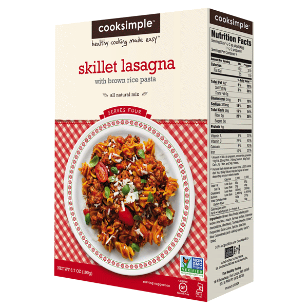 slide 1 of 1, Cooksimple Skillet Lasagna, 6.7 oz