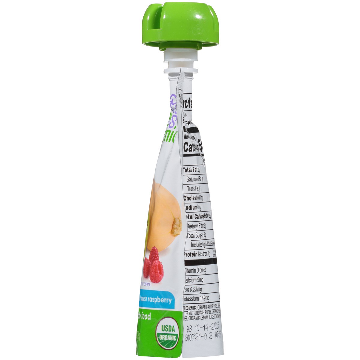 slide 3 of 9, Tippy Toes Organic 2 (6 Months & Up) Apple Butternut Squash Raspberry Baby Food 3.5 oz, 3.5 oz