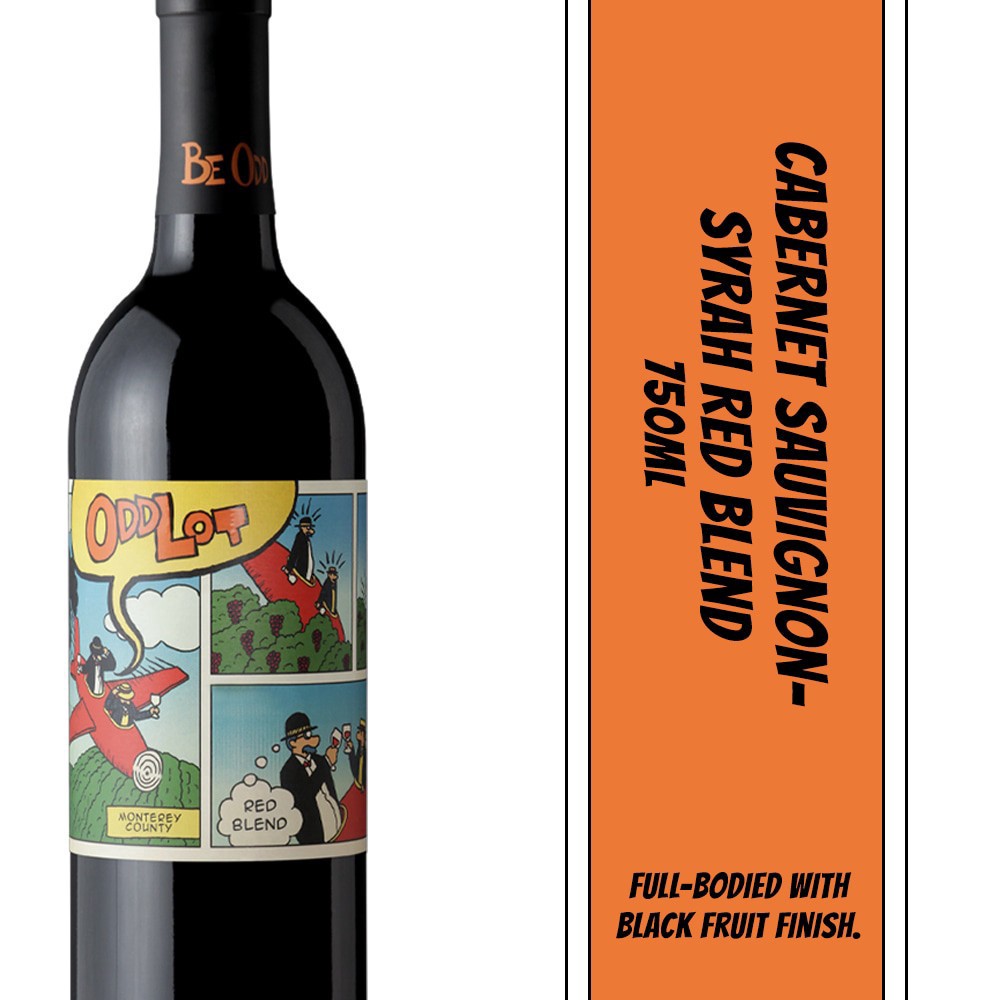 slide 6 of 6, Odd Lot Cabernet Sauvignon-Syrah Red Blend Wine, 750 ml