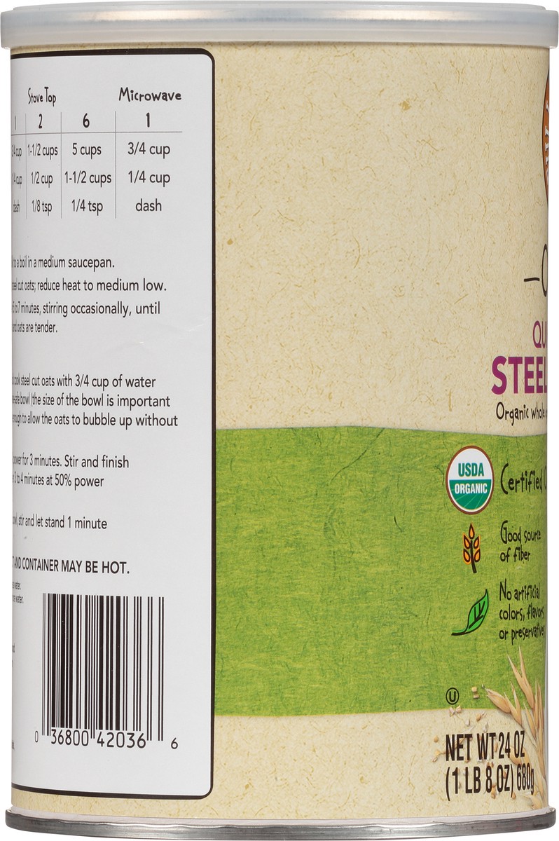slide 6 of 16, Full Circle Market Organic Quick Cook Steel Cut Oats 24 oz, 24 oz