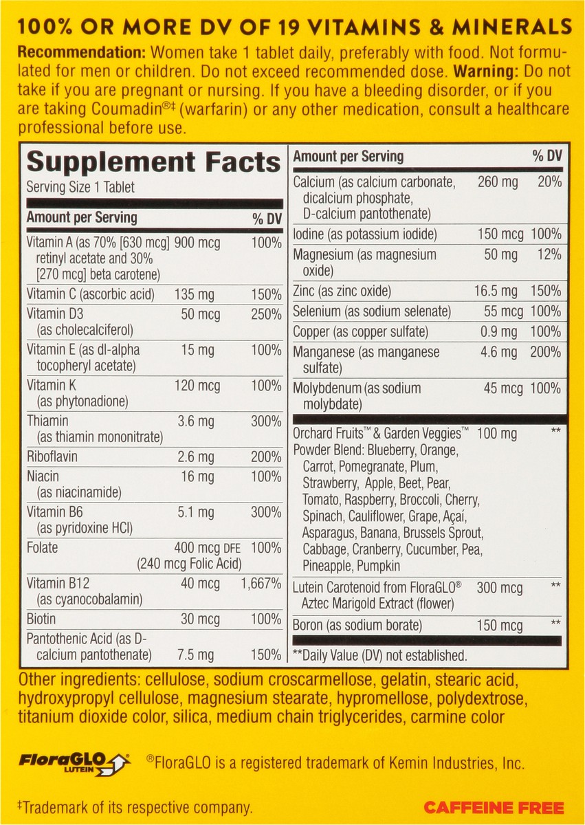 slide 9 of 9, Nature's Way Alive! Women's 50+ Complete Multivitamin with Superfood Antioxidants 50 Tablets, 50 ct