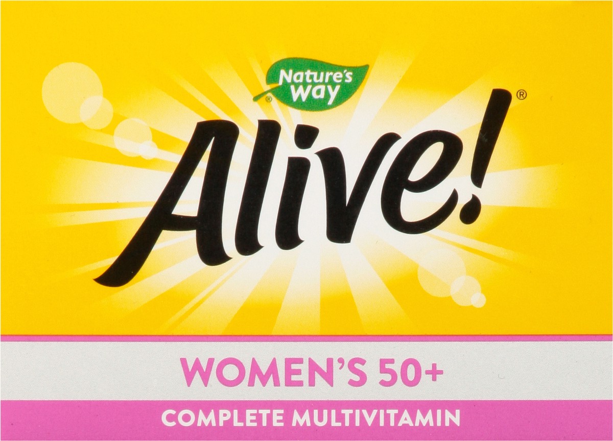 slide 4 of 9, Nature's Way Alive! Women's 50+ Complete Multivitamin with Superfood Antioxidants 50 Tablets, 50 ct