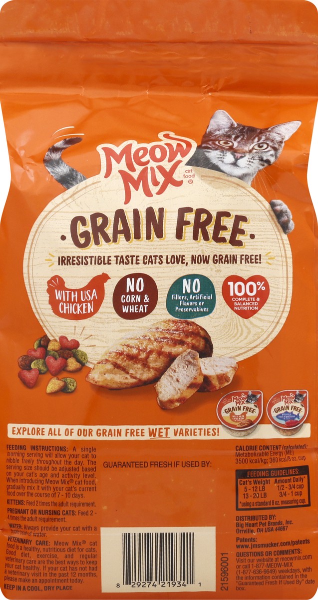 slide 7 of 9, Meow Mix Cat Food 3 lb, 3 lb