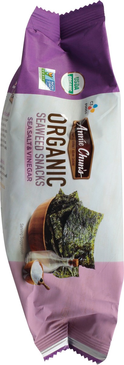 slide 6 of 9, Annie Chun's Organic Sea Salt & Vinegar Seaweed Snack, 0.35 oz