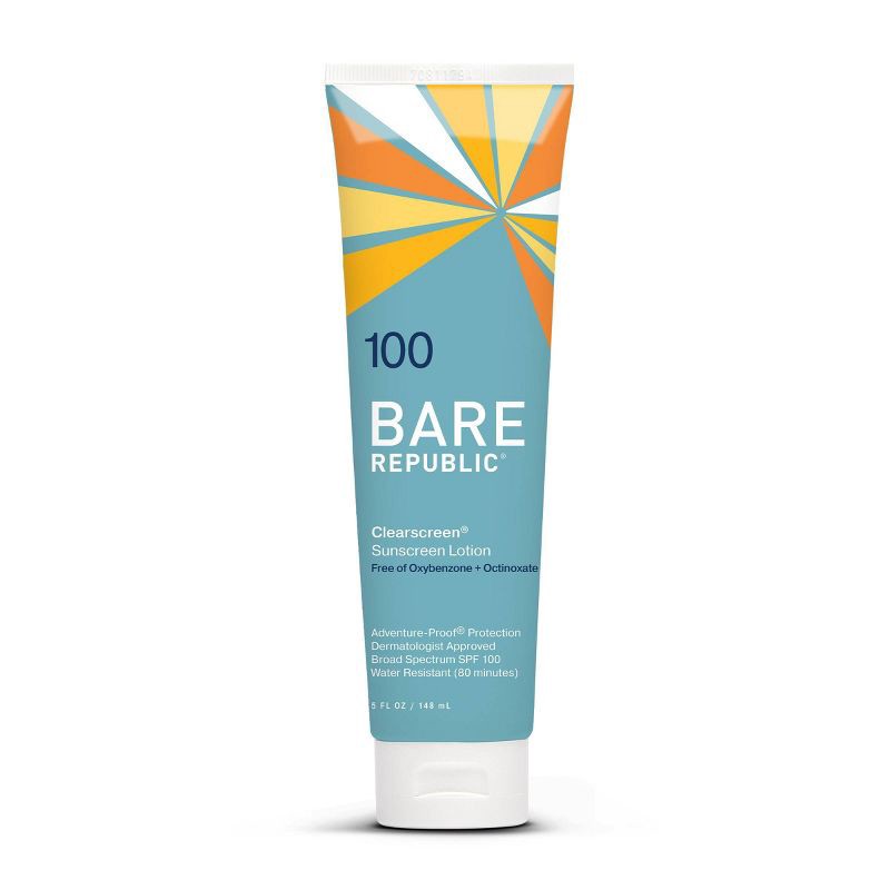 slide 1 of 5, Bare Republic Clearscreen Sunscreen Lotion - SPF 100 - 5oz, 100 x 5 oz