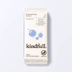 Fragrance Free Cat Grooming Wipes - 60ct - Kindfull™