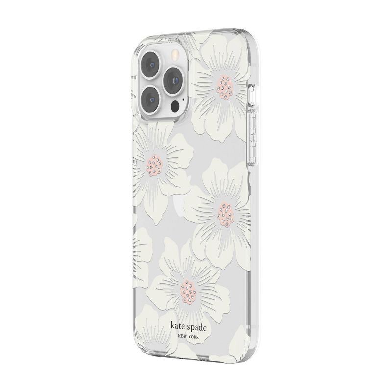 slide 4 of 6, Kate Spade New York Apple iPhone 13 Pro Max/iPhone 12 Pro Max Protective Case - Hollyhock Floral, 1 ct