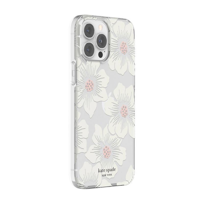 slide 5 of 6, Kate Spade New York Apple iPhone 13 Pro Max/iPhone 12 Pro Max Protective Case - Hollyhock Floral, 1 ct