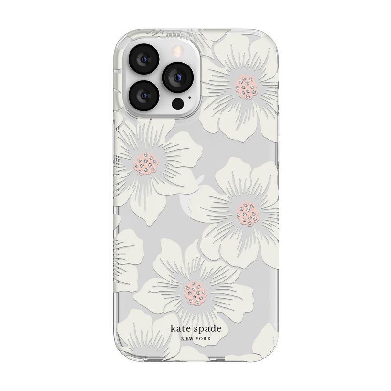 slide 1 of 6, Kate Spade New York Apple iPhone 13 Pro Max/iPhone 12 Pro Max Protective Case - Hollyhock Floral, 1 ct