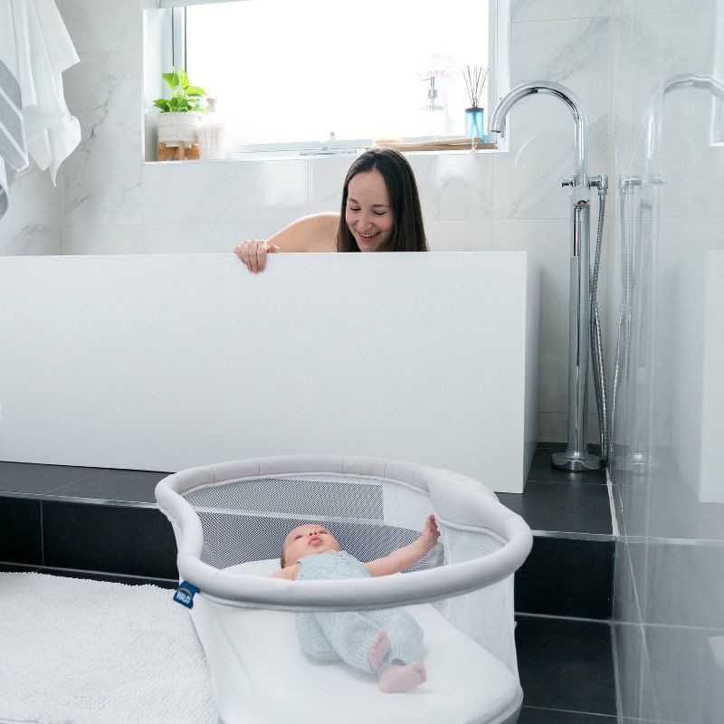 slide 5 of 9, HALO Innovations BassiNest Swivel Sleeper 3.0 Baby Bassinet - Gray, 1 ct